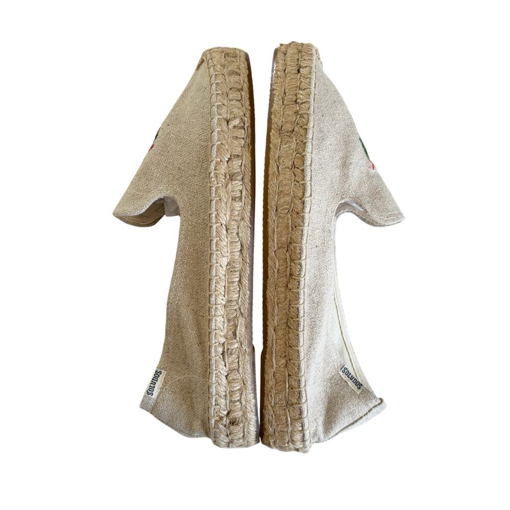 Soludos Anthropologie Cactus Cacti Succulent Espadrilles Slip On Shoes Size 10 - Picture 5 of 7